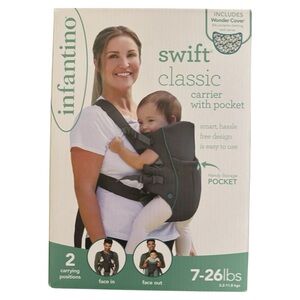 Infantino Swift Classic Carrier in Black and Gray